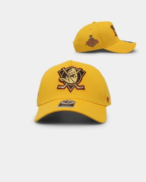 47 Brand Anaheim Ducks 'Mustard & Ketchup' Sure Shot MVP DT Snapback Yellow/Red