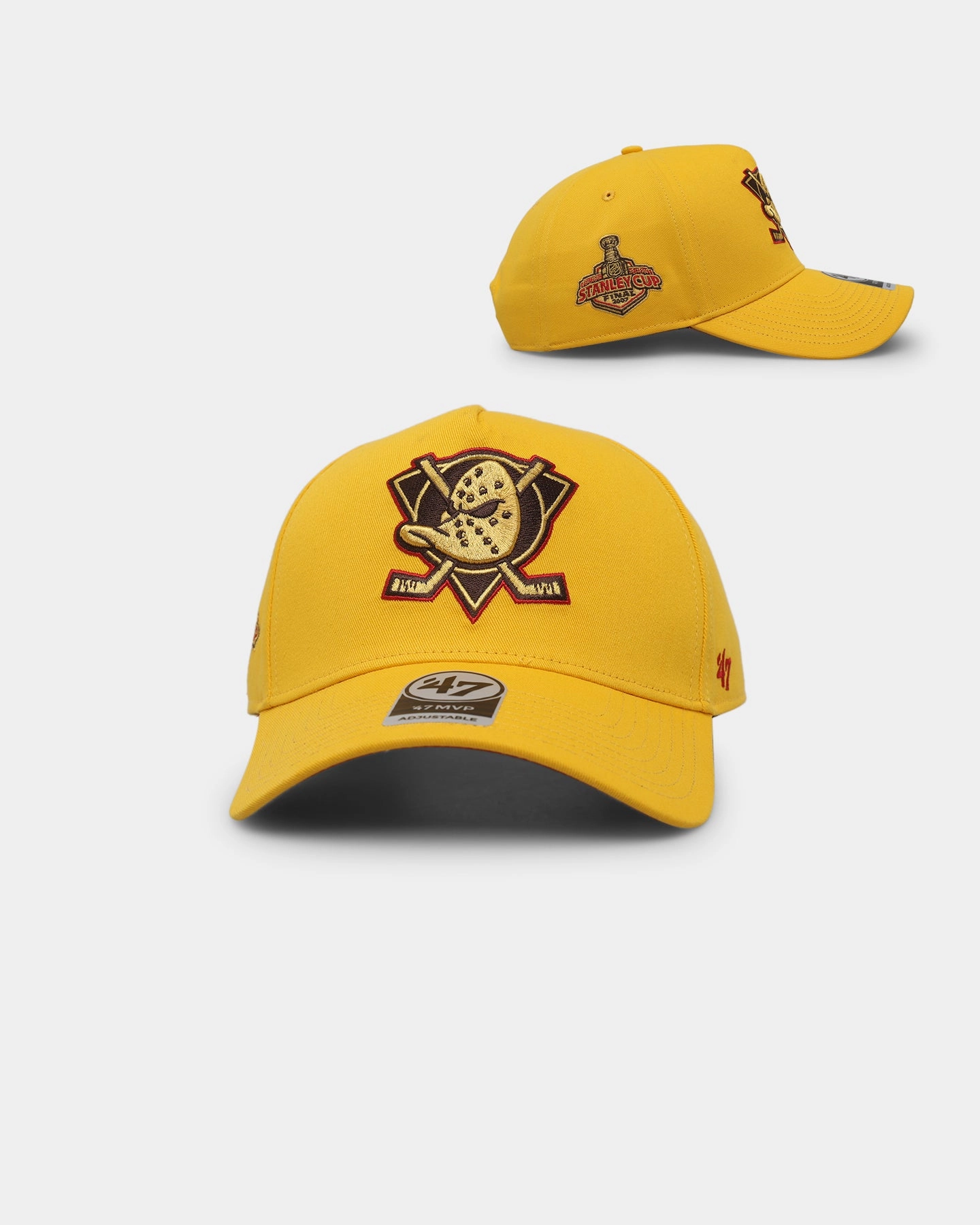 47 Brand Anaheim Ducks 'Mustard & Ketchup' Sure Shot MVP DT Snapback Yellow/Red