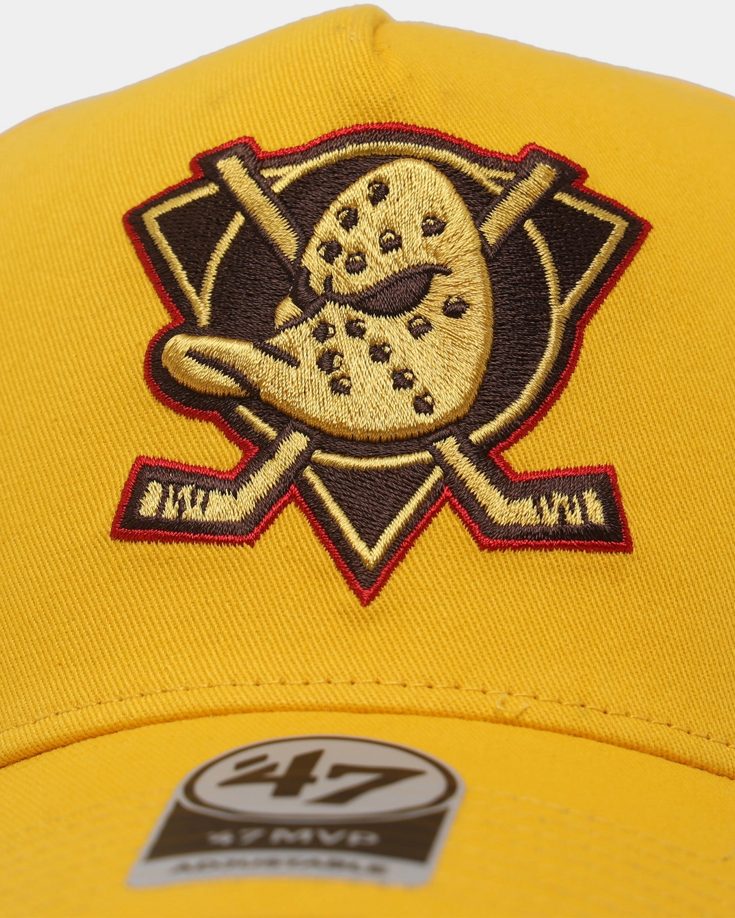47 Brand Anaheim Ducks 'Mustard & Ketchup' Sure Shot MVP DT Snapback Yellow/Red