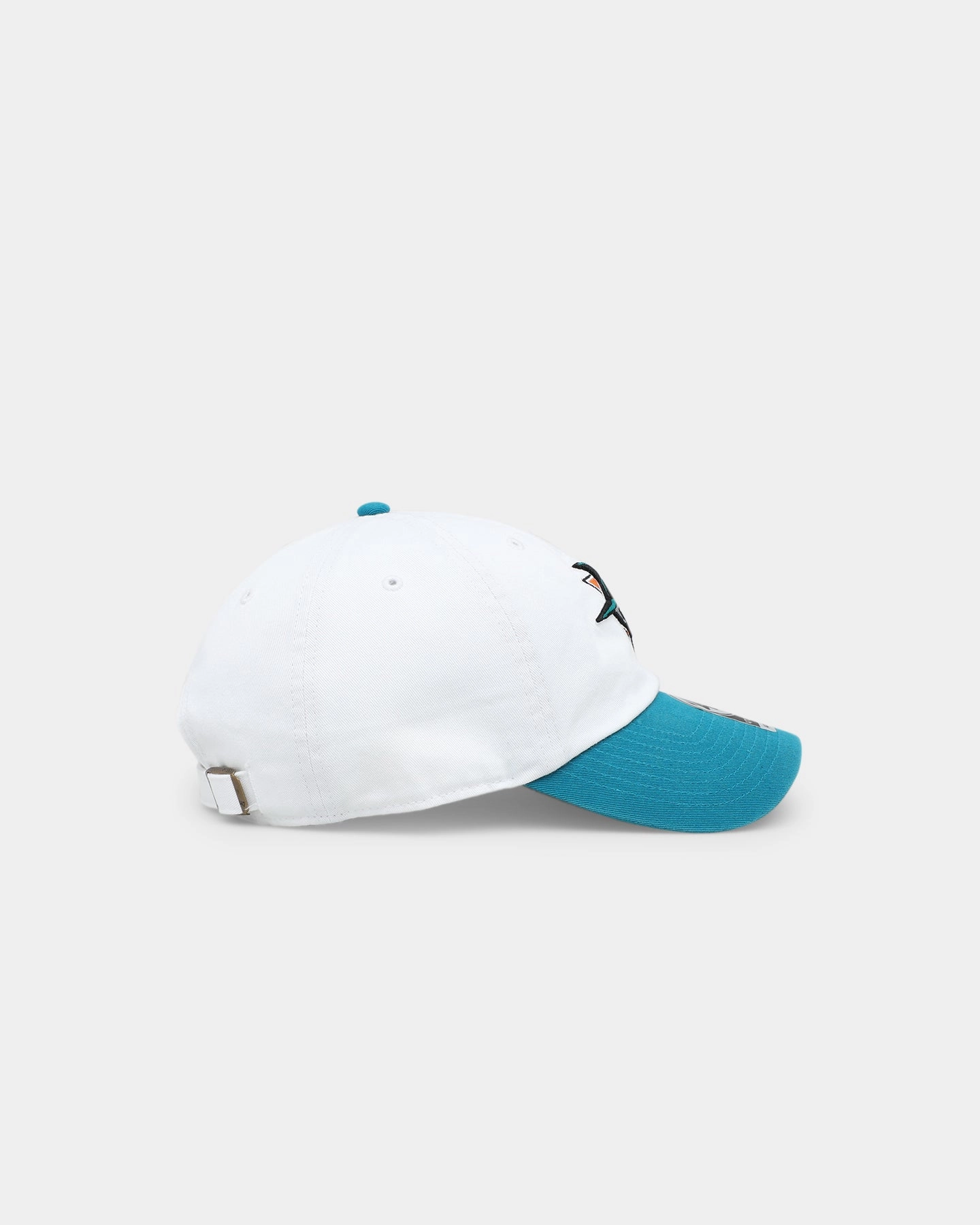 47 Brand San Jose Sharks Two Tone 47 Clean Up Strapback White