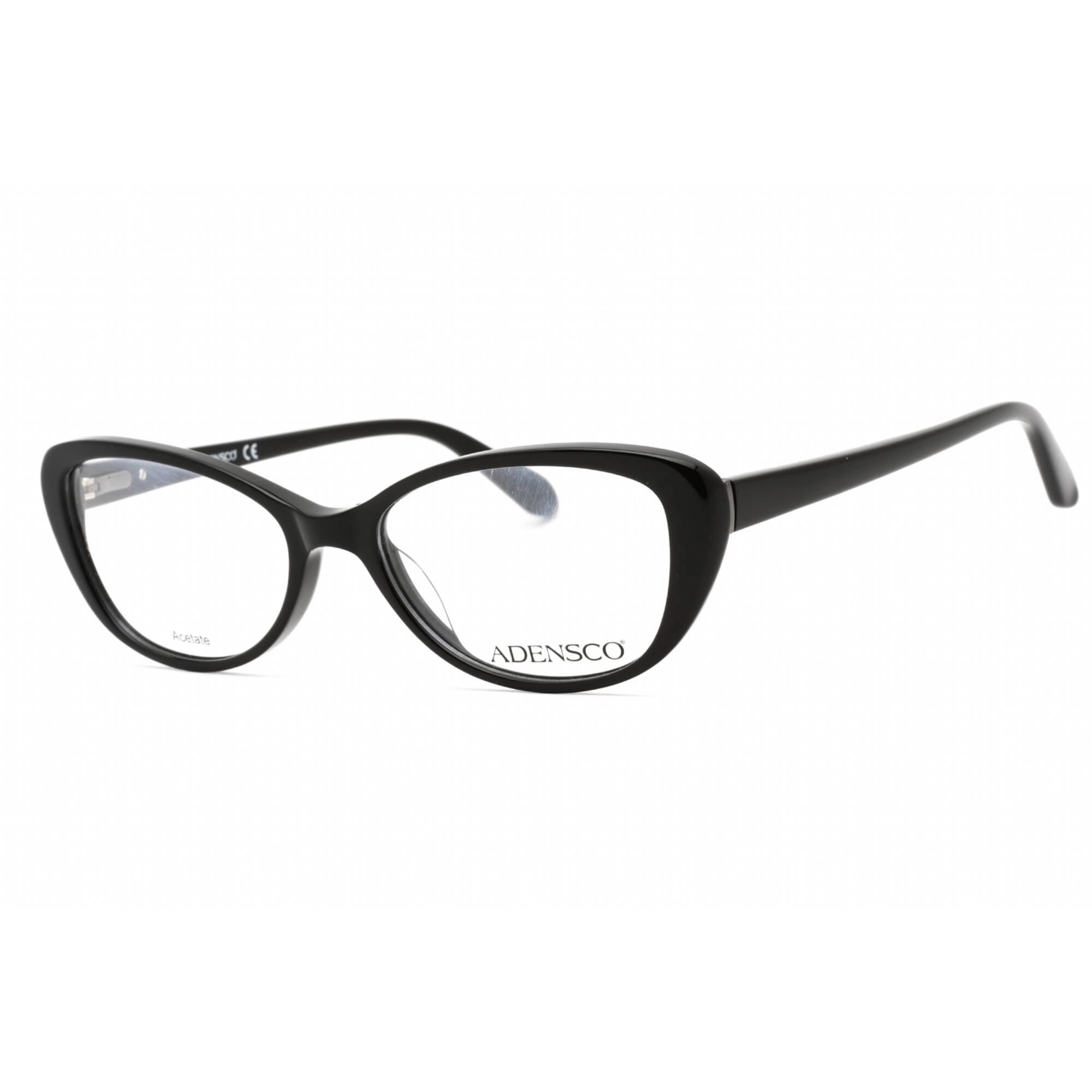 Adensco Women's Eyeglasses - Black Oval Plastic Frame Clear Lens | Ad 220 0807 00
