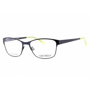 Adensco Women's Eyeglasses - Full Rim Navy Metal Rectangular Frame | Ad 205 0EST 00