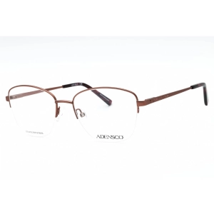 Adensco Women's Eyeglasses - Matte Burgundy Half Rim Cat Eye Frame | AD 252 0OIH 00