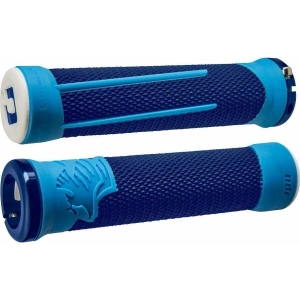 AG2 Bike Handlebar Grips - Blue/LIght Blue, Lock-On