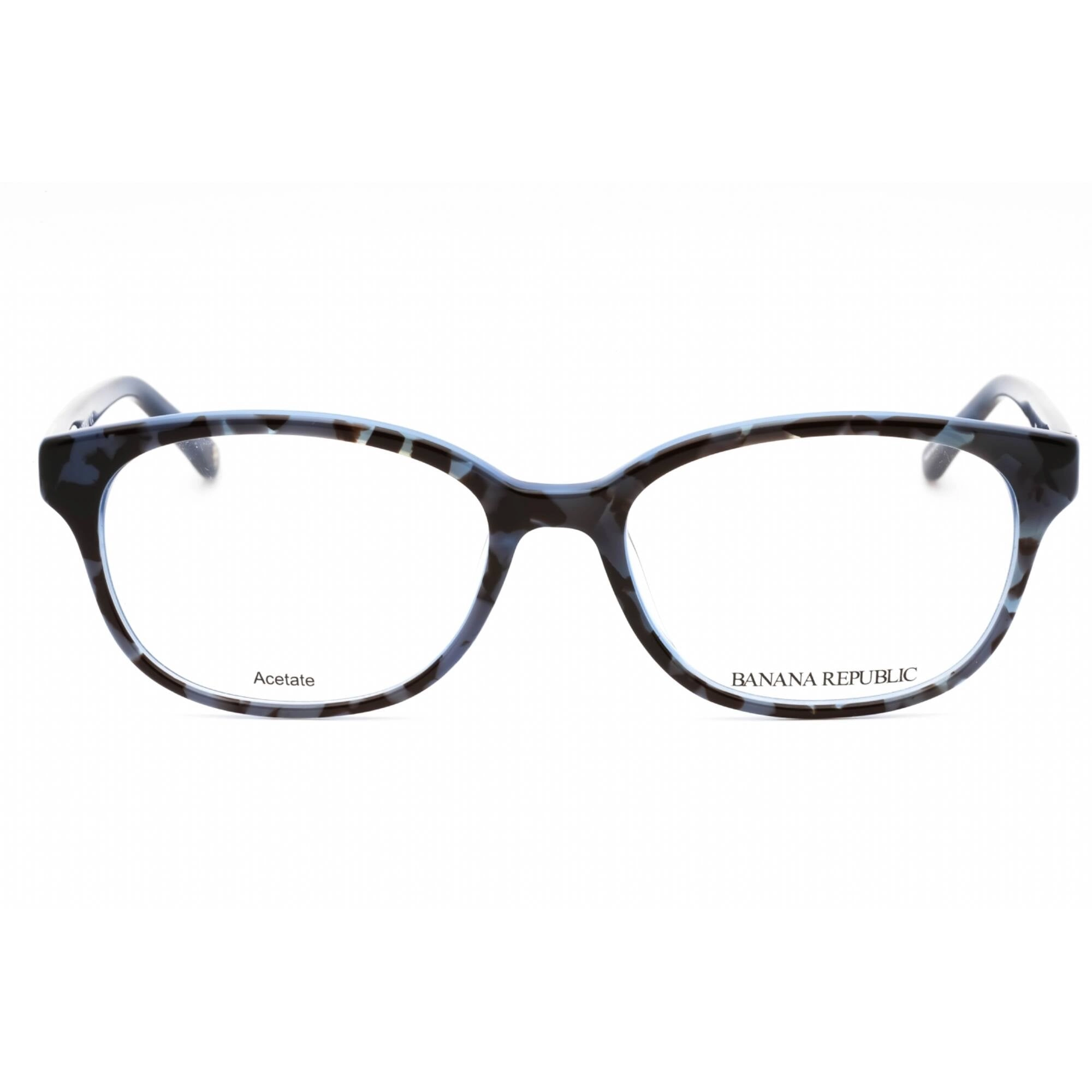 Banana Republic Women's Eyeglasses - Blue Havana Oval Full Rim Frame | KYNA 0JBW 00