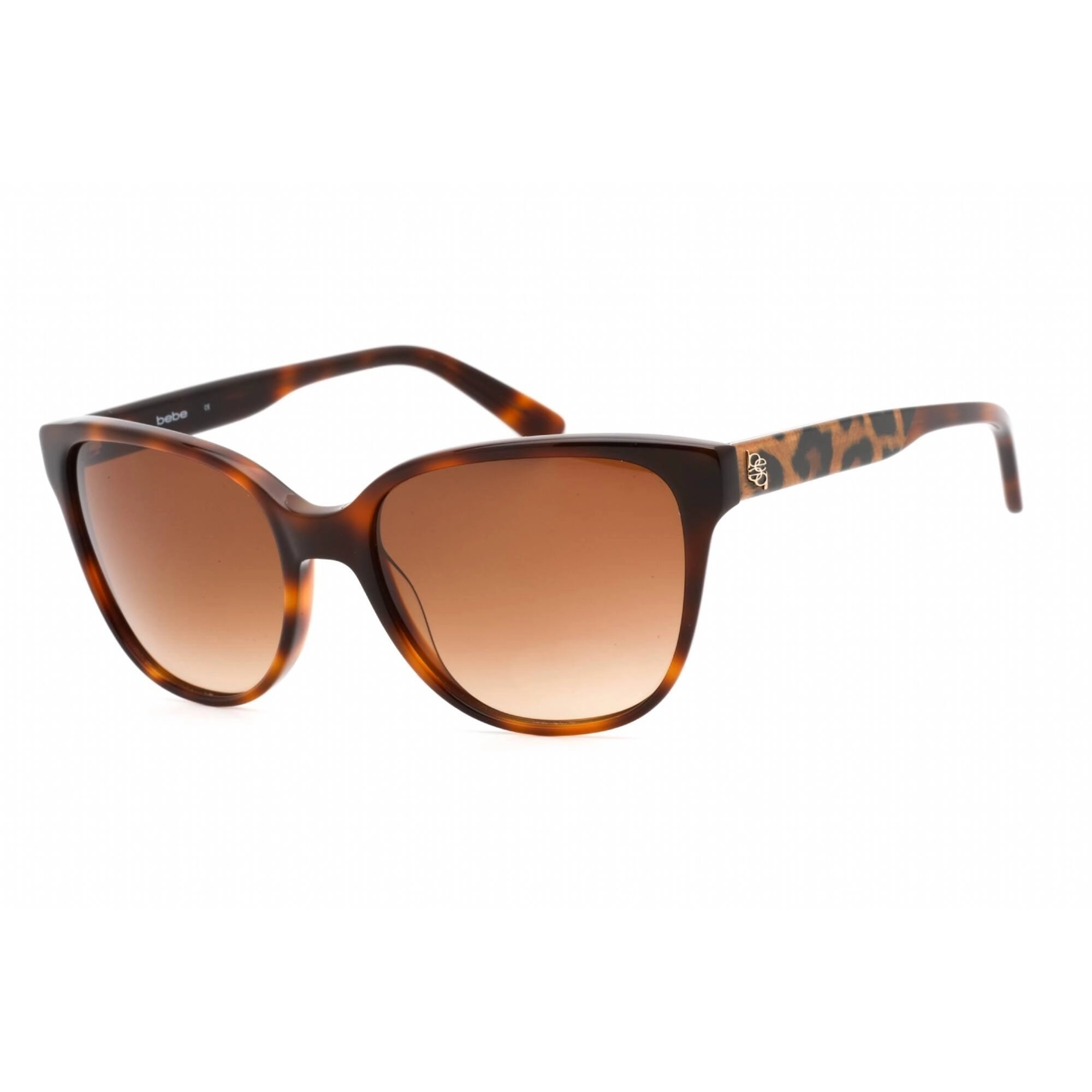 Bebe Women's Sunglasses - Tortoise Plastic Full Rim Rectangular Frame | BB7185 214