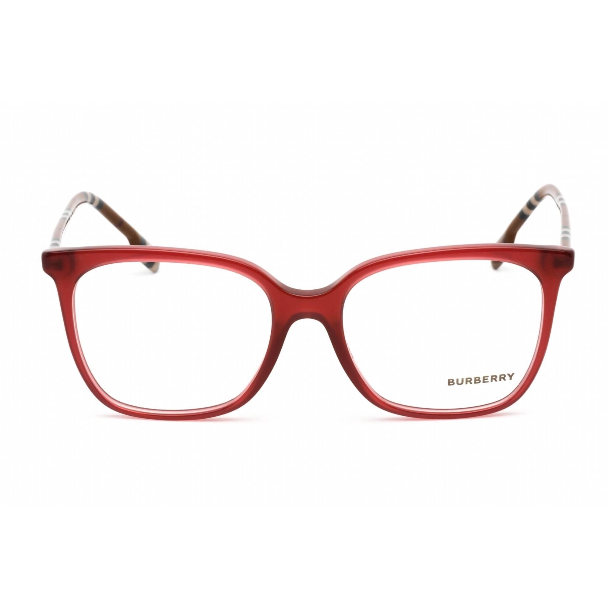 Burberry Women's Eyeglasses - Clear Lens Bordeaux Plastic Square Frame | 0BE2367 4018