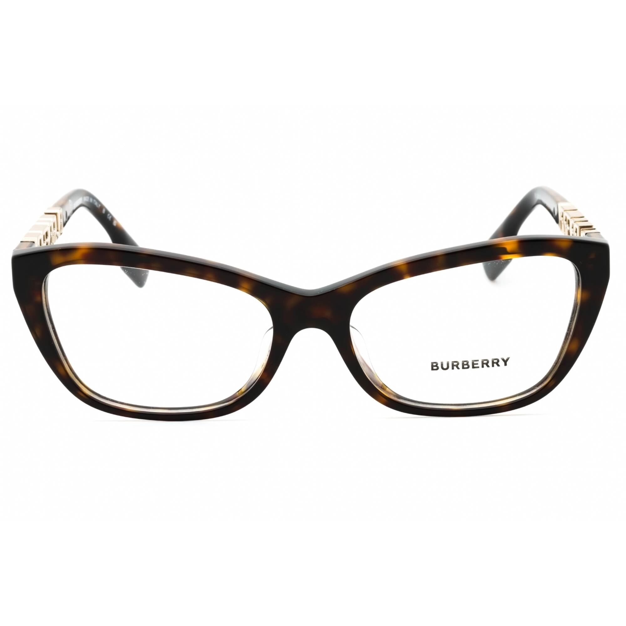 Burberry Women's Eyeglasses - Dark Tortoise Plastic Full Rim Cat Eye | 0BE2392F 3002