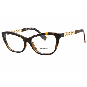 Burberry Women's Eyeglasses - Dark Tortoise Plastic Full Rim Cat Eye | 0BE2392F 3002