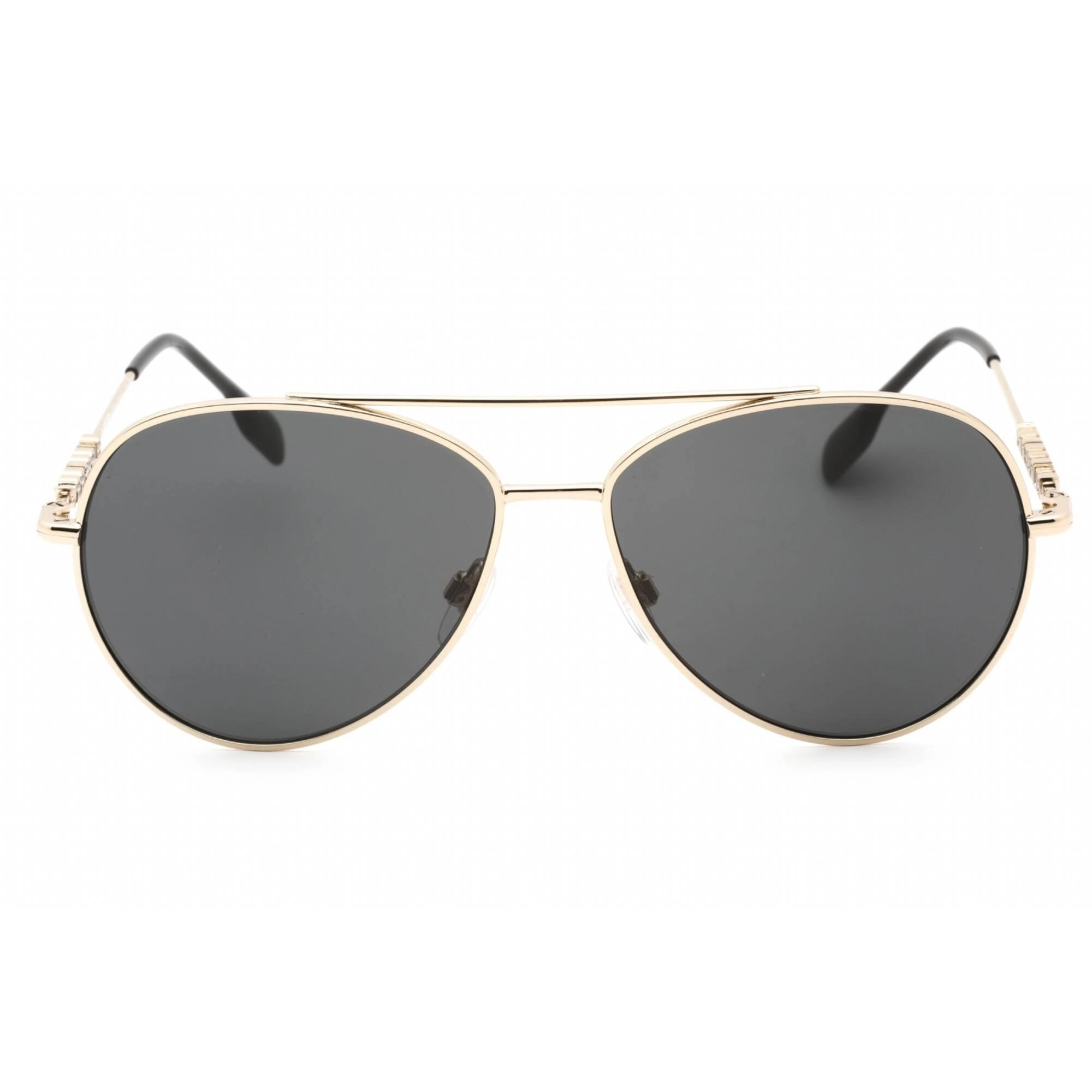 Burberry Women's Sunglasses - Light Gold Metal Frame Dark Grey Lens | 0BE3147 110987