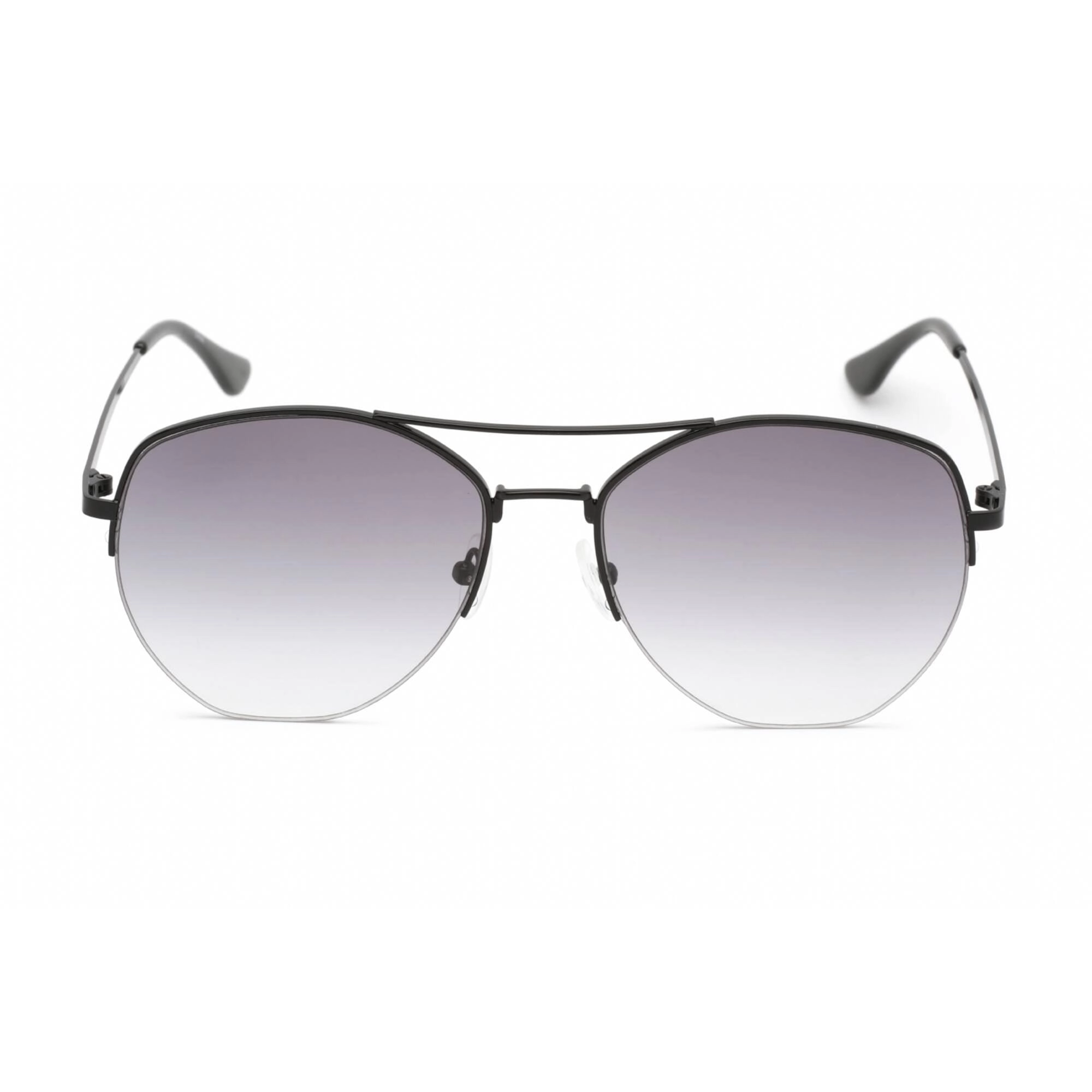 Calvin Klein Retail Women's Sunglasses - Full Rim Black Metal Aviator | CK20121S 001