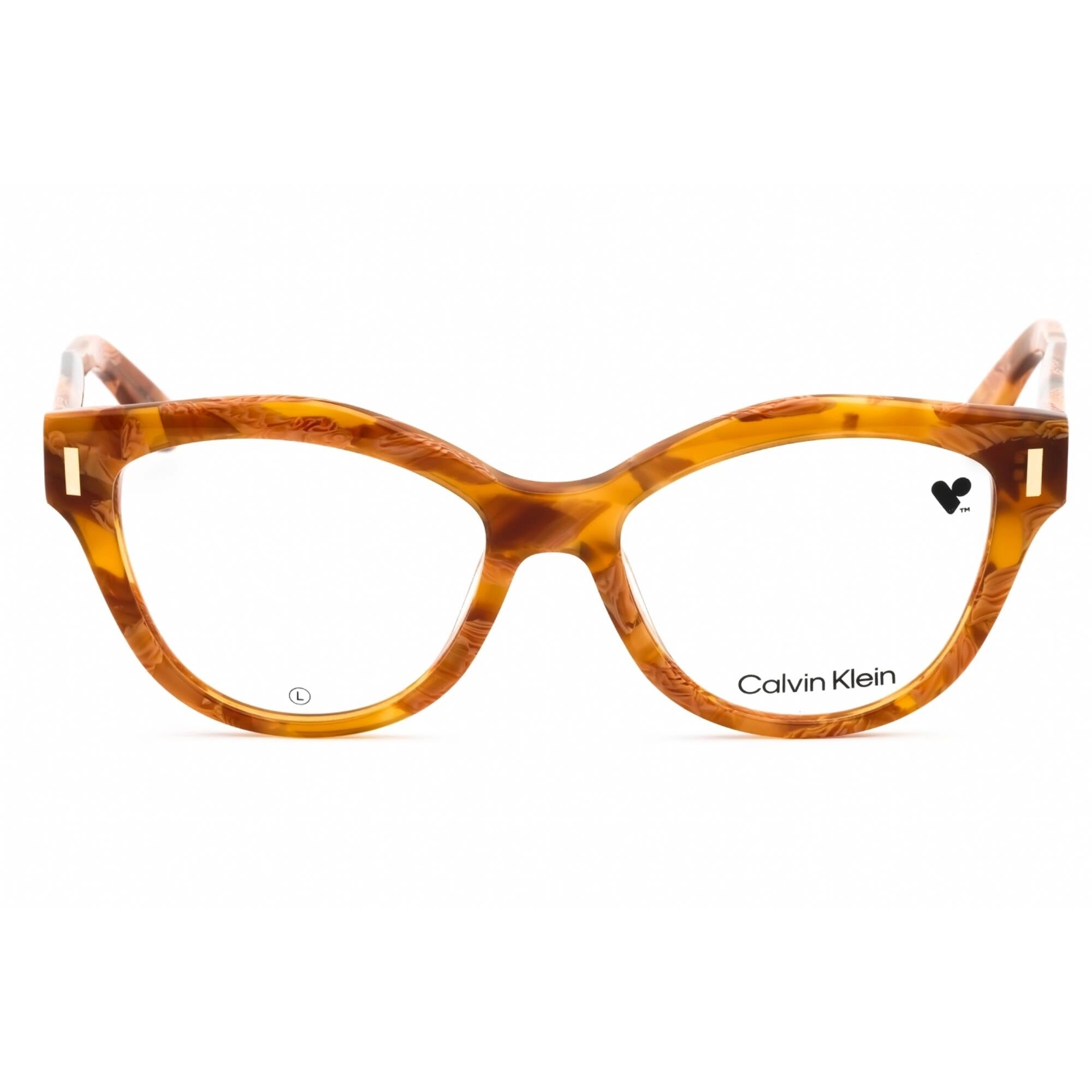 Calvin Klein Women's Eyeglasses - Caramel Havana Acetate Cat Eye Frame | CK23541 263