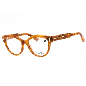 Calvin Klein Women's Eyeglasses - Caramel Havana Acetate Cat Eye Frame | CK23541 263