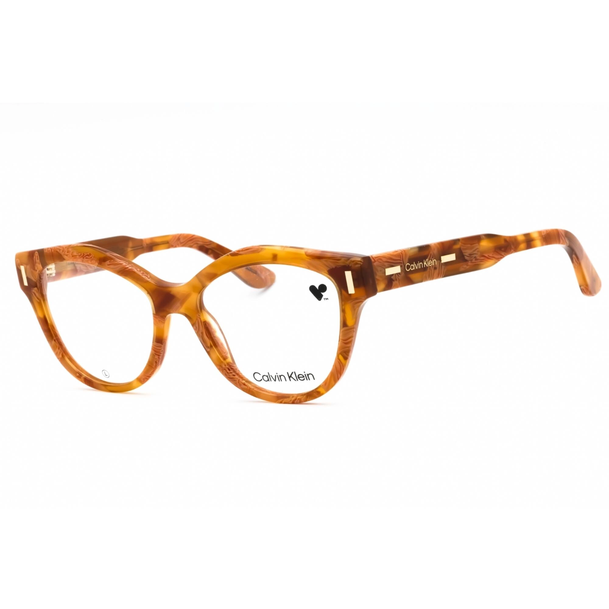Calvin Klein Women's Eyeglasses - Caramel Havana Acetate Cat Eye Frame | CK23541 263