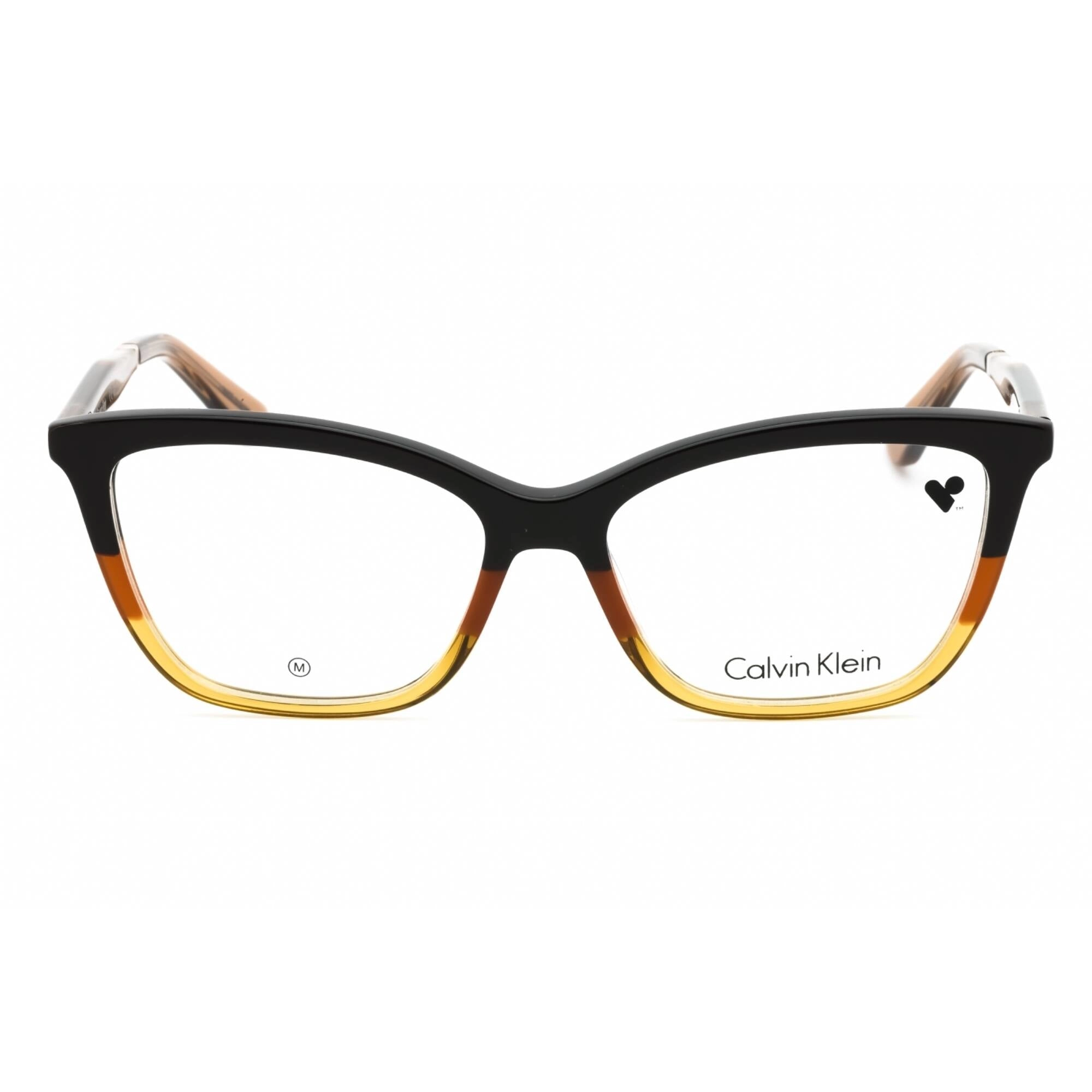 Calvin Klein Women's Eyeglasses - Dark Brown/Brown/Caramel Cat Eye Frame | CK23545 206