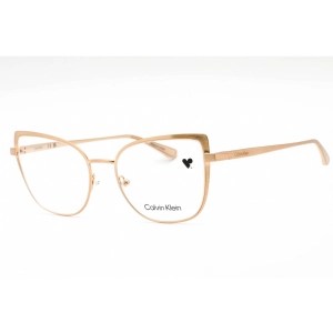 Calvin Klein Women's Eyeglasses - Full Rim Gold Metal Cat Eye Frame | CK22101 717