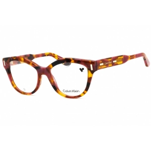 Calvin Klein Women's Eyeglasses - Rose Havana Acetate Cat Eye Full Rim | CK23541 663