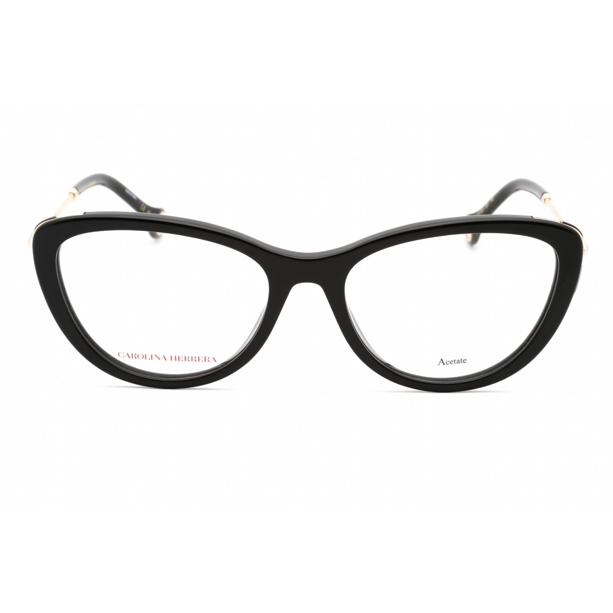 Carolina Herrera Women's Eyeglasses - Black Plastic Cat Eye Full Rim | CH 0021 0807