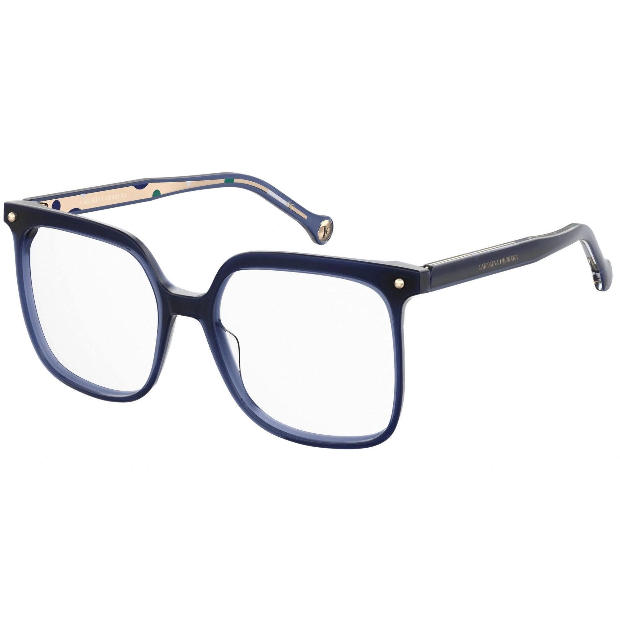 Carolina Herrera Women's Eyeglasses - Blue Plastic Full Rim Square | CH 0011 0PJP