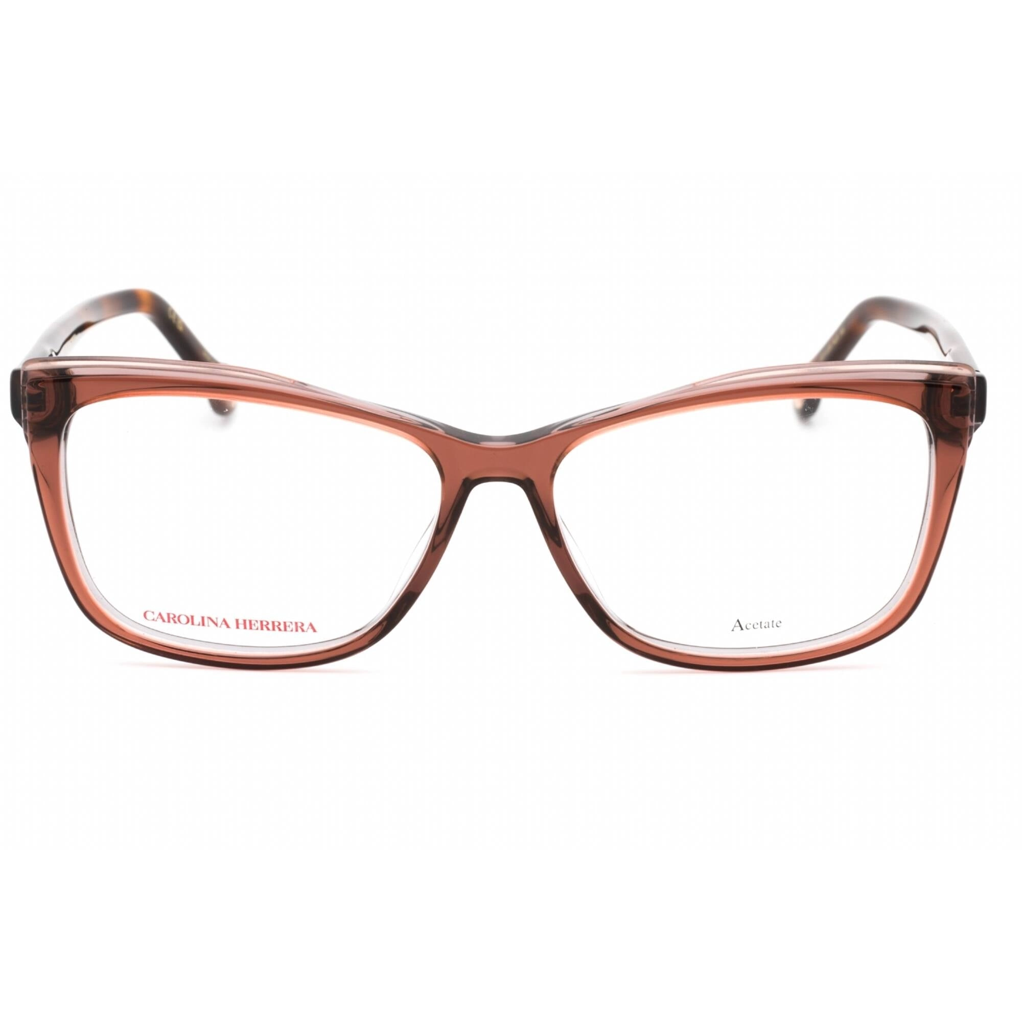 Carolina Herrera Women's Eyeglasses - Brown Grey Plastic Cat Eye | HER 0208/S 0NUX