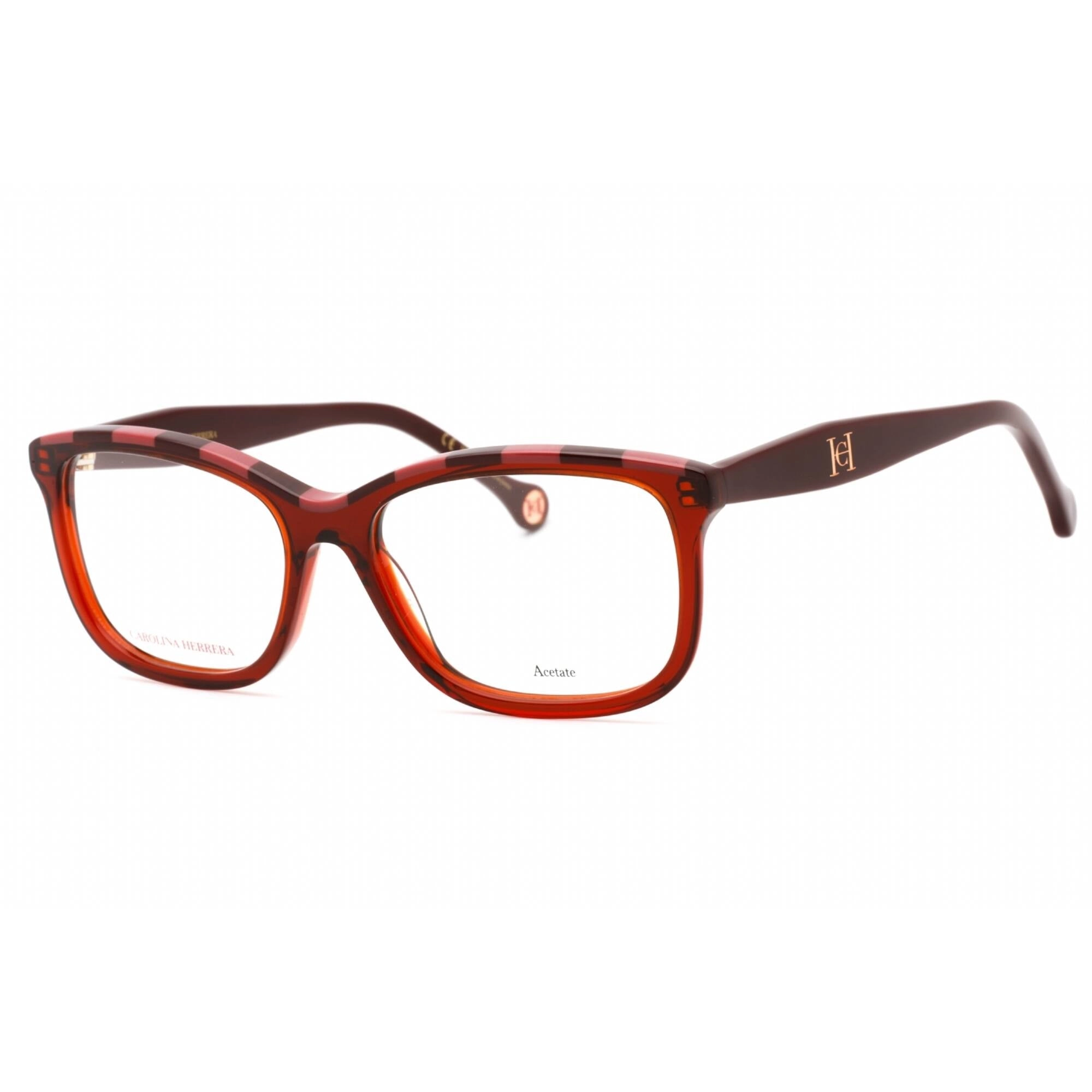 Carolina Herrera Women's Eyeglasses - Burgundy Red Rectangular Frame | HER 0147 0C8C