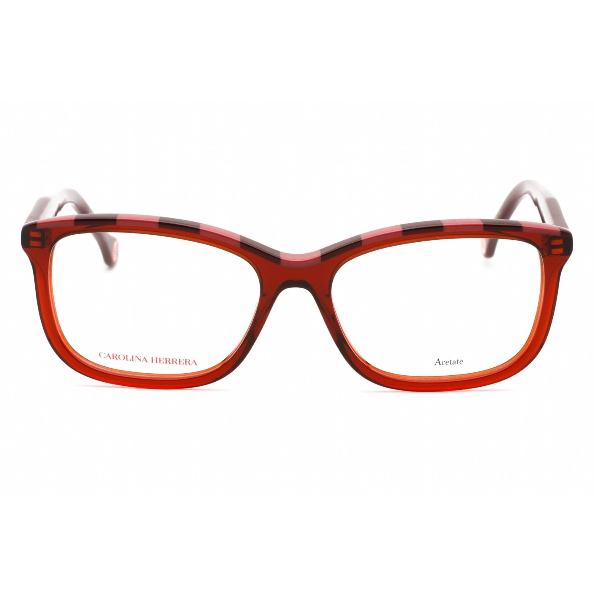 Carolina Herrera Women's Eyeglasses - Burgundy Red Rectangular Frame | HER 0147 0C8C