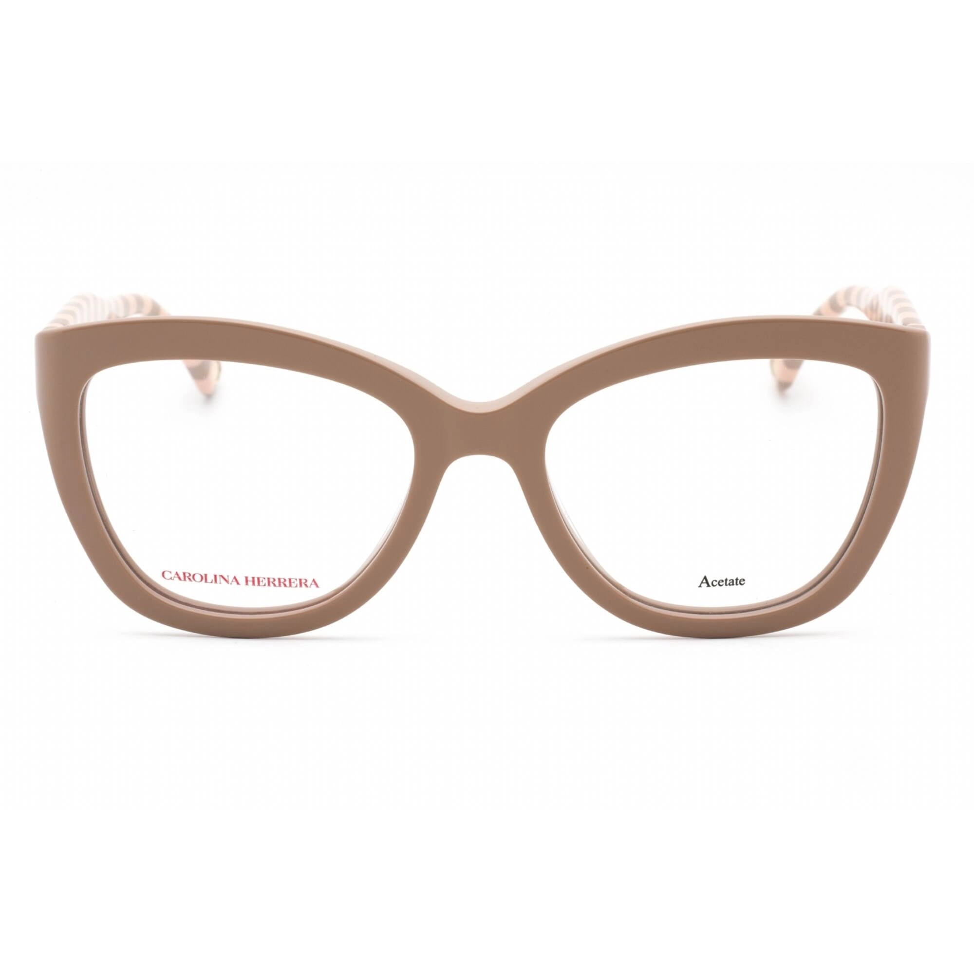 Carolina Herrera Women's Eyeglasses - Pink Nude Plastic Cat Eye Frame | HER 0088 0C9N
