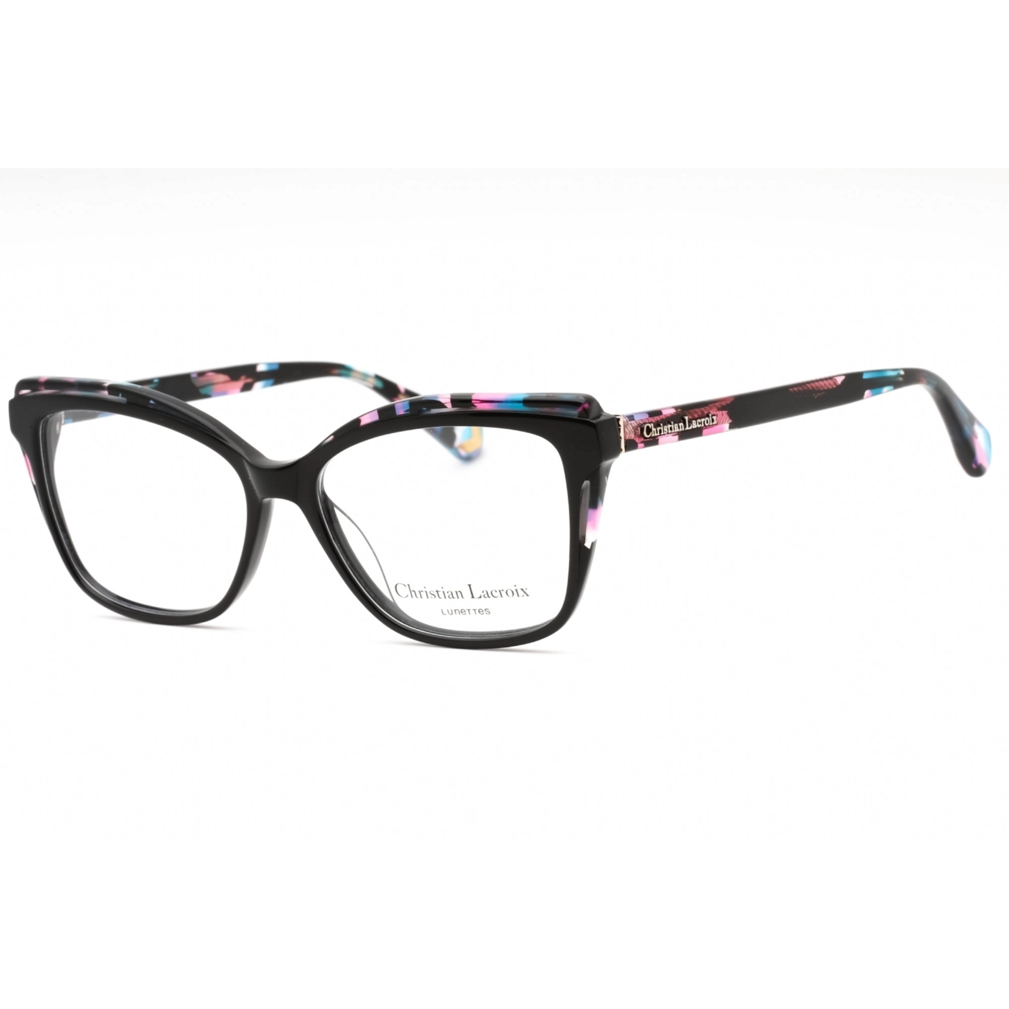 Christian Lacroix Women's Eyeglasses - Black Plastic Cat Eye Full Rim | CL1084 017
