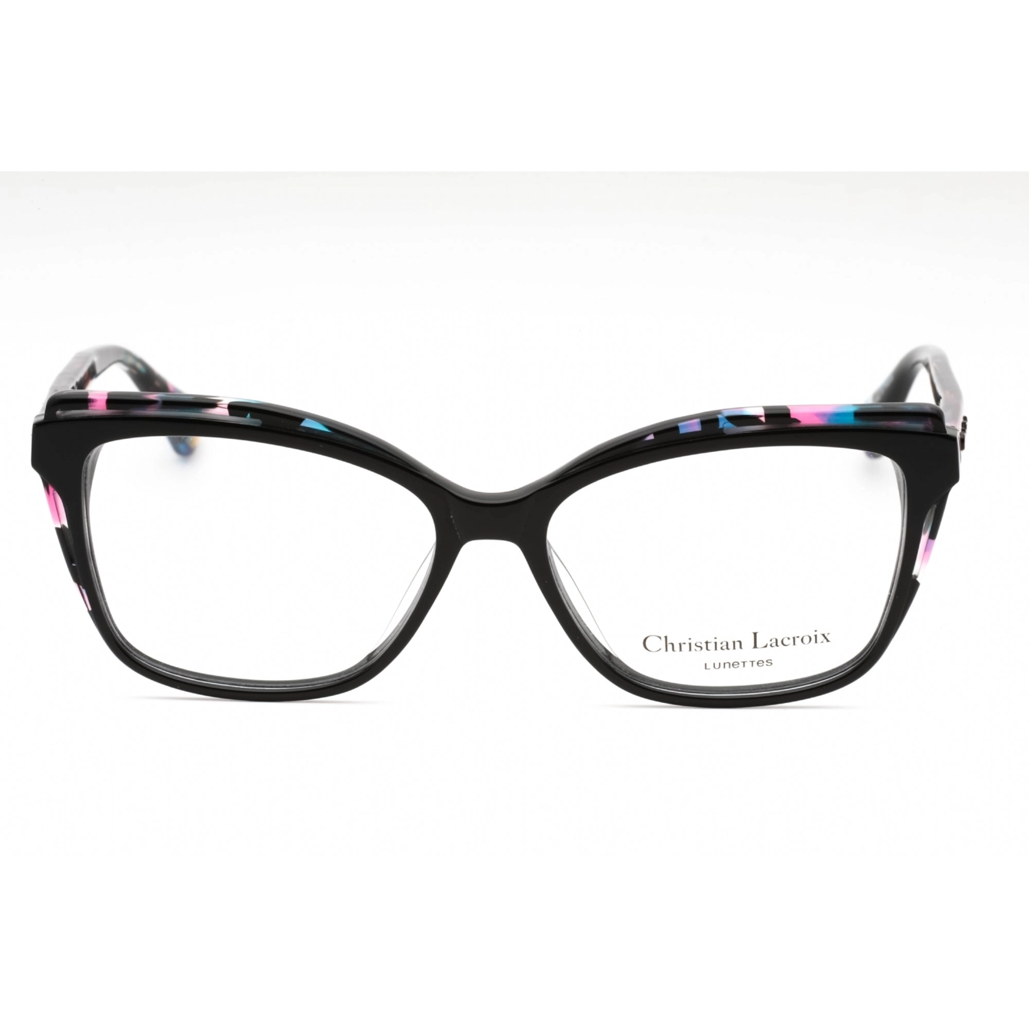 Christian Lacroix Women's Eyeglasses - Black Plastic Cat Eye Full Rim | CL1084 017
