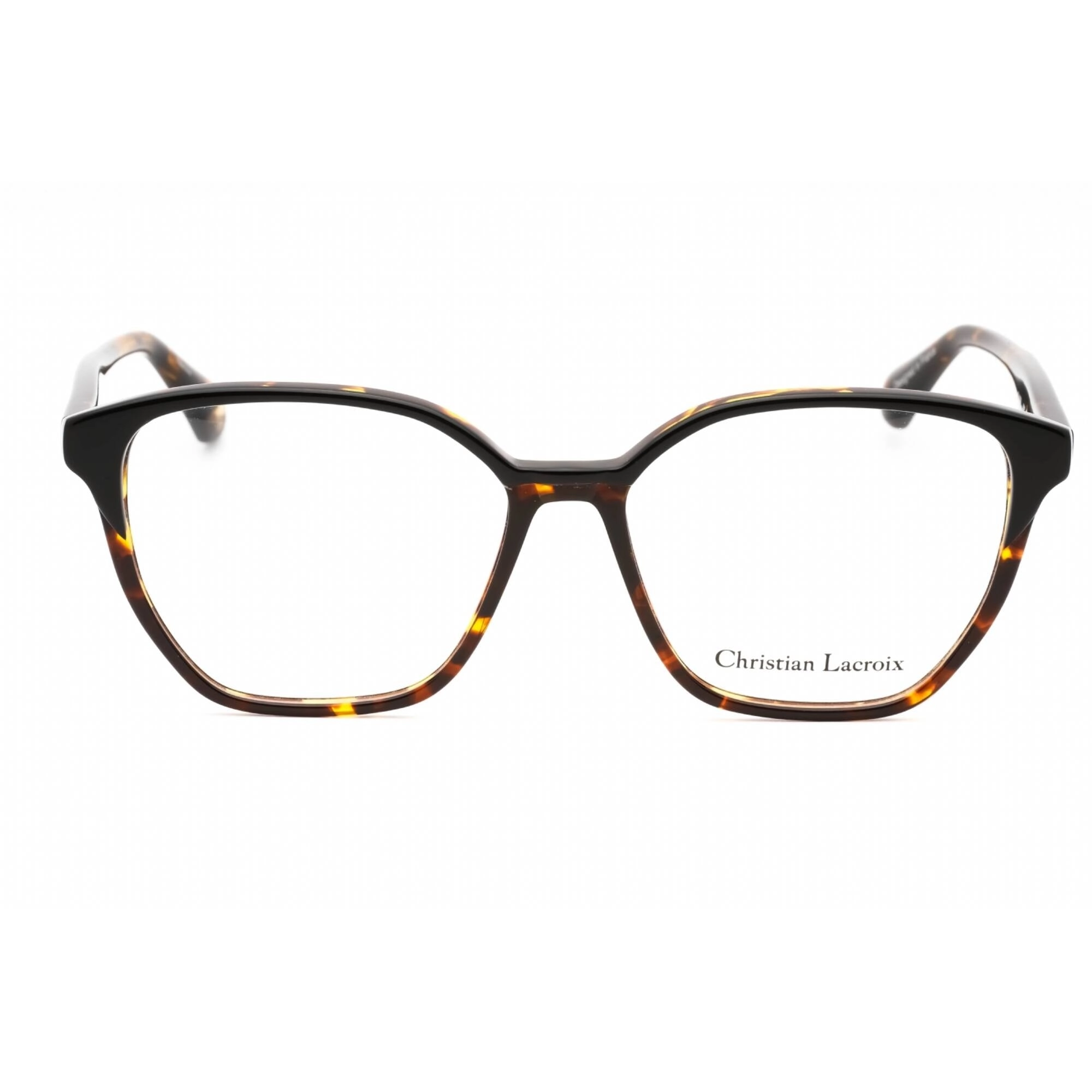 Christian Lacroix Women's Eyeglasses - Havana Plastic Cat Eye Frame | CL1123 007
