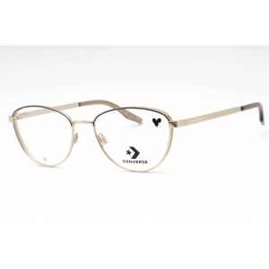 Converse Women's Eyeglasses - Satin Gold/Engine Smoke Metal Cat Eye Frame | CV1014 717