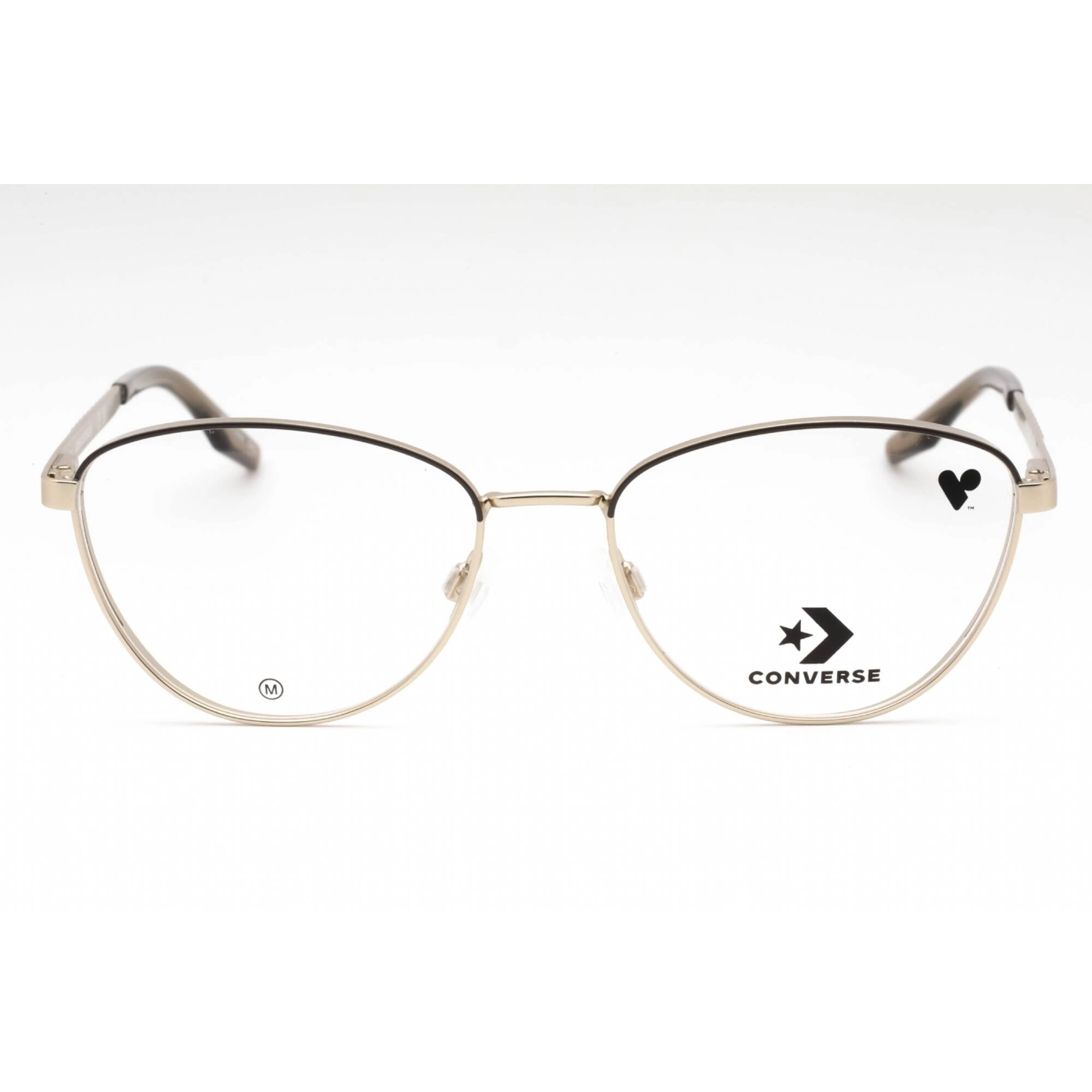 Converse Women's Eyeglasses - Satin Gold/Engine Smoke Metal Cat Eye Frame | CV1014 717