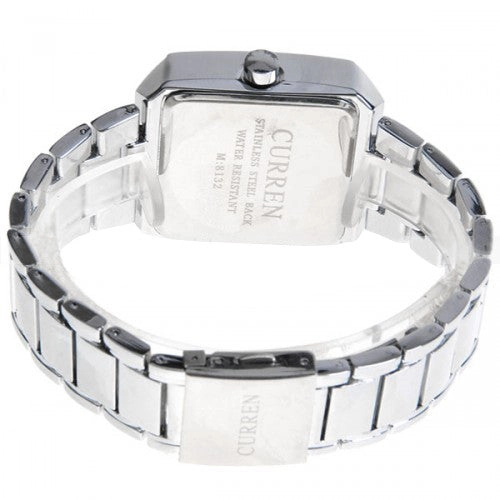 Curren Men's Watch with Stainless Steel Band (White 4cm Dial) - CUR004