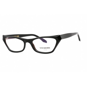 Cutler And Gross Women's Eyeglasses - Black Cat Eye Frame Clear Lens | CG1329 001