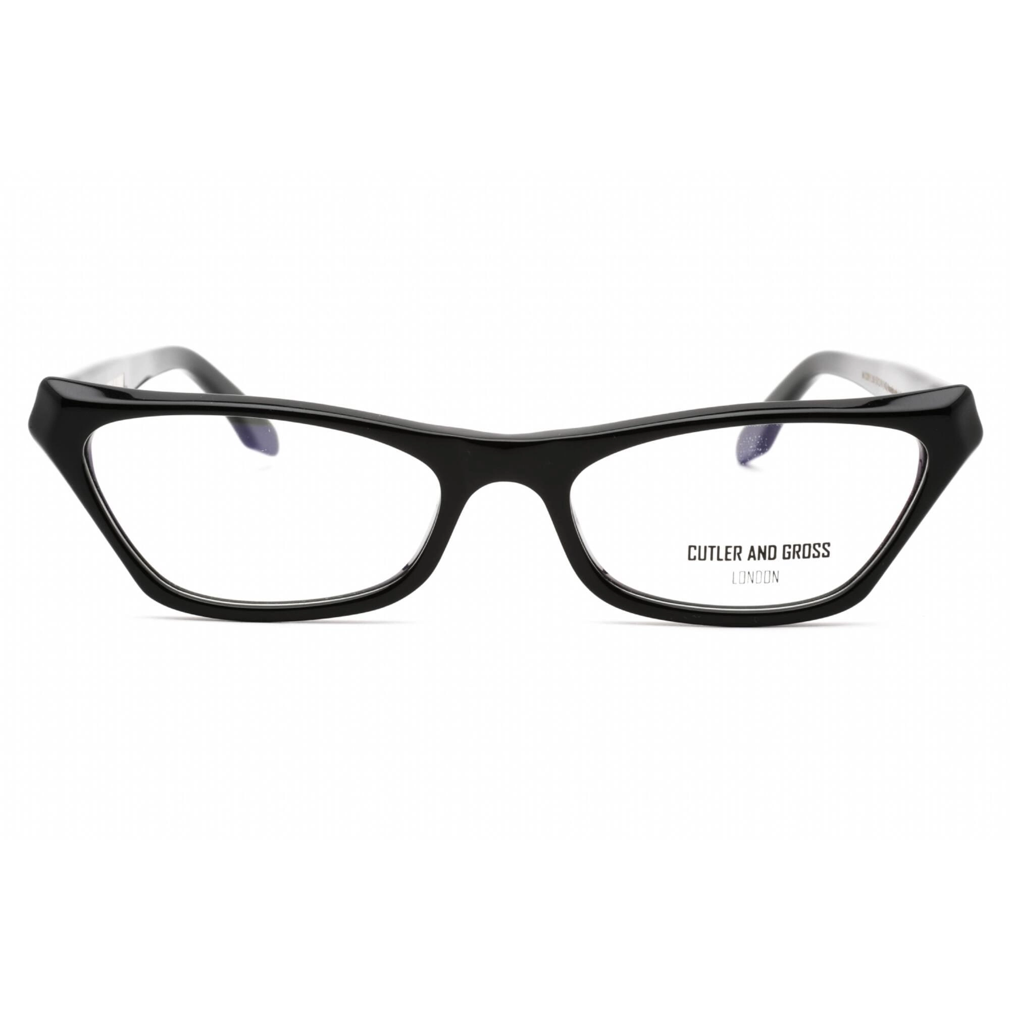 Cutler And Gross Women's Eyeglasses - Black Cat Eye Frame Clear Lens | CG1329 001