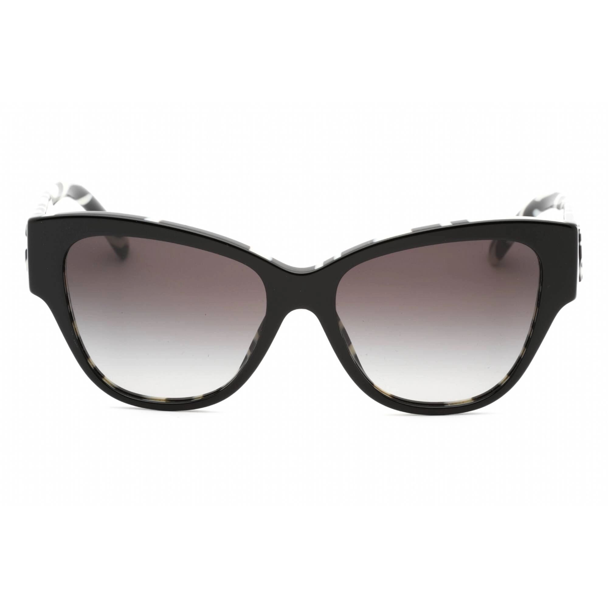 Dolce & Gabbana Women's Sunglasses - Black On Zebra Print Cat Eye | 0DG4449 3372/P
