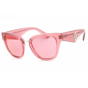 Dolce & Gabbana Women's Sunglasses - Pink Rectangular Plastic Frame | 0DG4437 3405A4