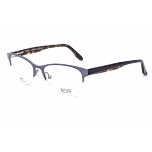 Elasta Women's Eyeglasses - Blue Havana Stainless Steel Cat Eye Frame | 4370 0U1F 00