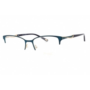 Emozioni Women's Eyeglasses - Blue Gold Cat Eye Metal Half Rim Frame | EM 4396 0KY2 00