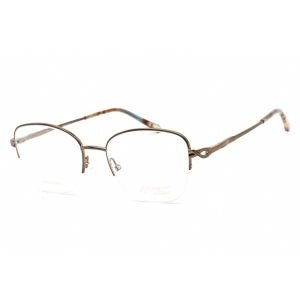 Emozioni Women's Eyeglasses - Light Brown Metal Square Shape Frame | EM 4409 0TUI 00