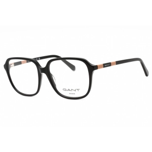 GANT Women's Eyeglasses - Shiny Black Plastic Square Full Rim Frame | GA4155 001