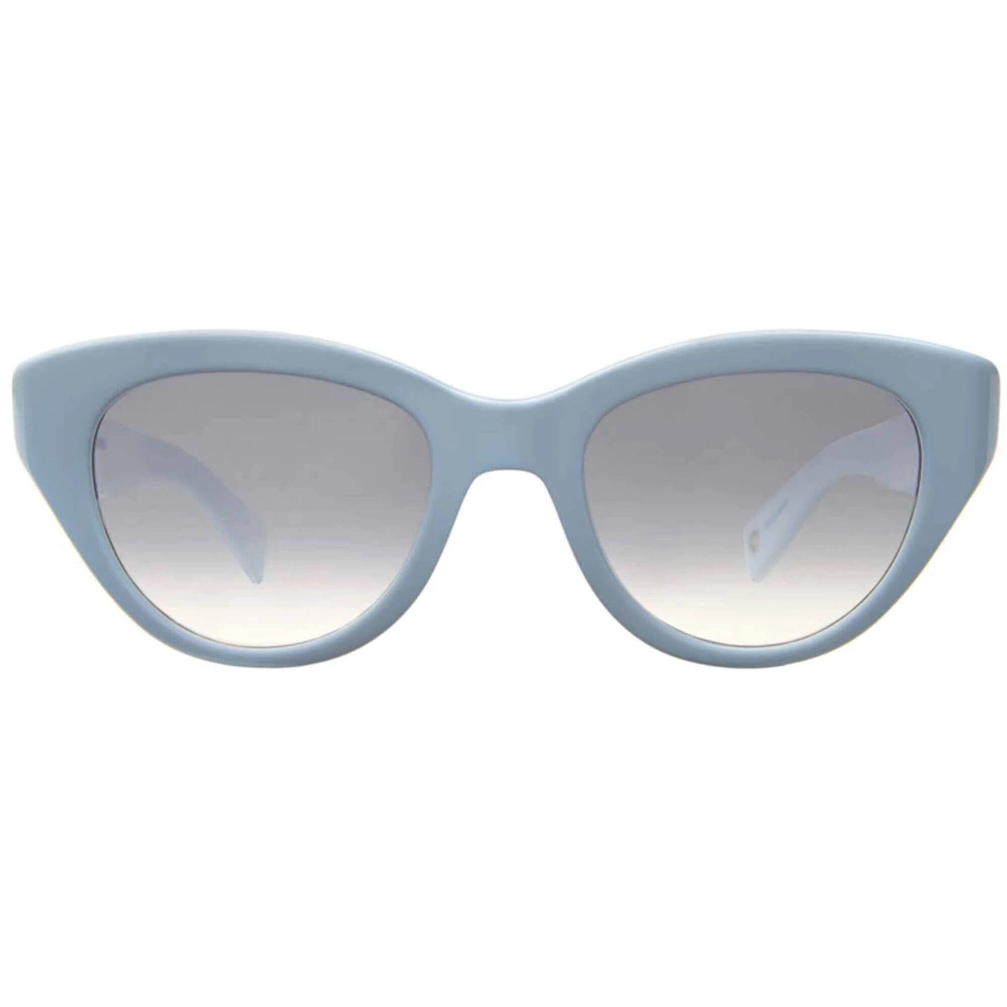 Garrett Leight Women's Sunglasses - Powder Blue Cat Eye Frame | DOTTIE POBLU/SFFOG