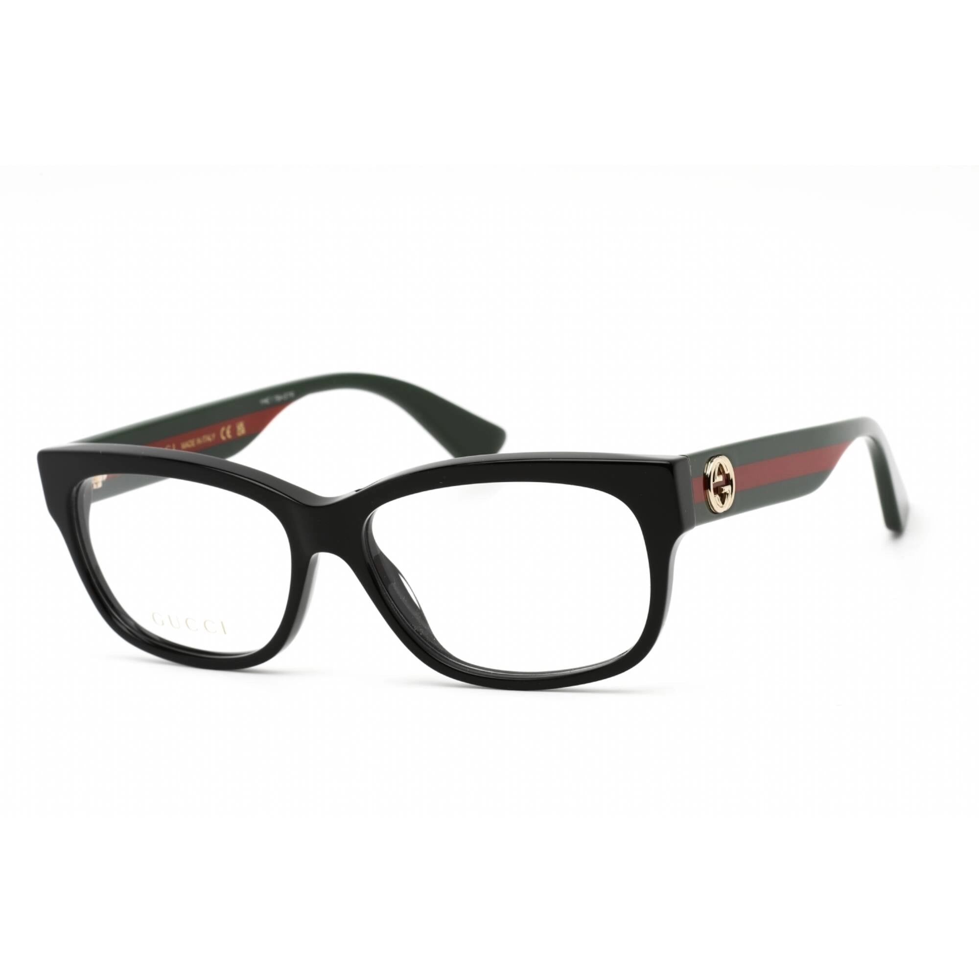 Gucci Women's Eyeglasses - Black Multicolor Acetate Cat Eye Full Rim | GG0278O 011