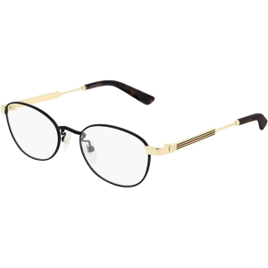 Gucci Women's Eyeglasses - Brown Titanium Oval Shape Frame Demo Lens | GG0591OJ 004