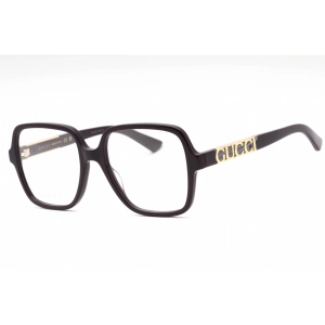 Gucci Women's Eyeglasses - Violet Plastic Square Shape Full Rim Frame | GG1193O 003