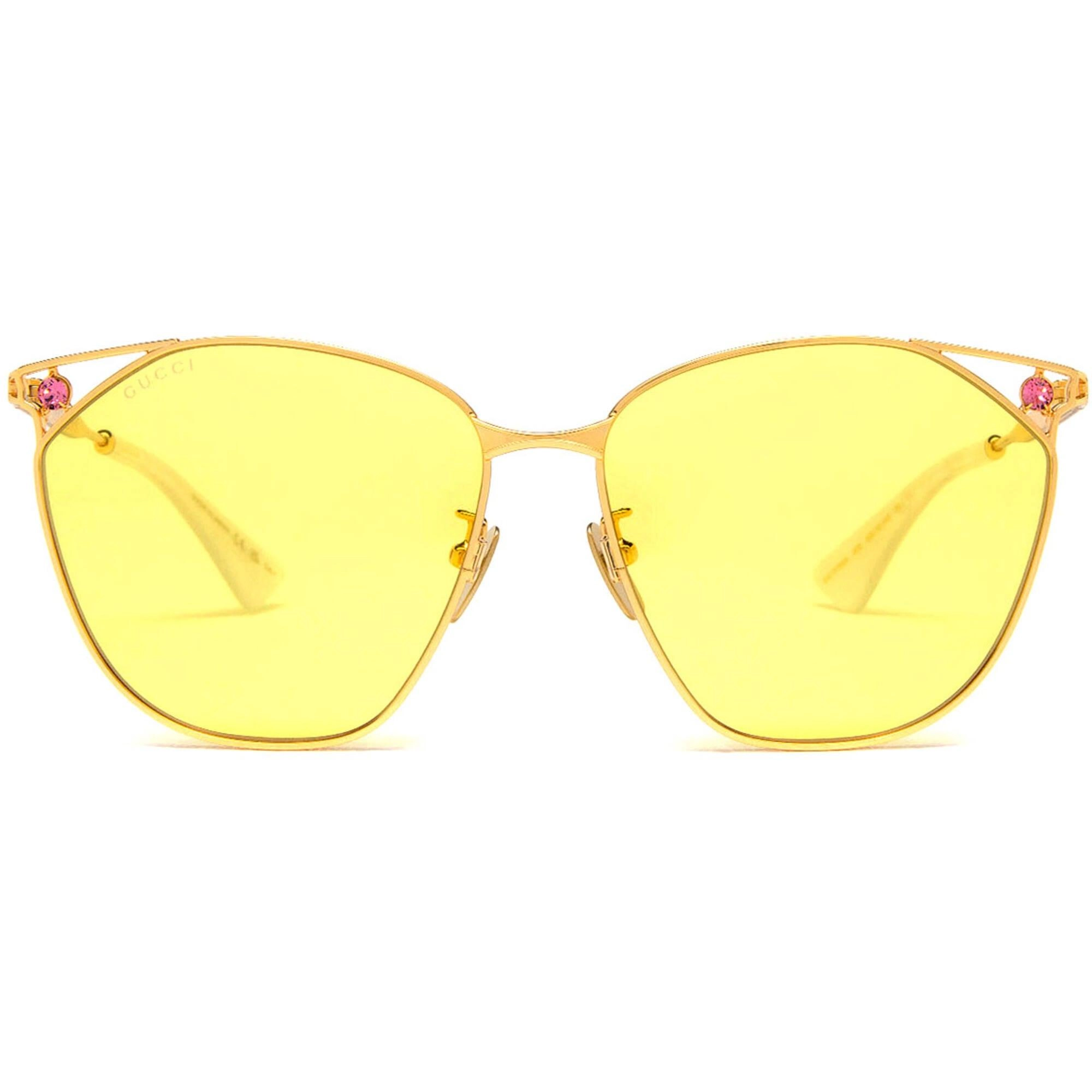 Gucci Women's Sunglasses - Full Rim Gold Metal Butterfly | GG1375SA ASIAN FIT 002