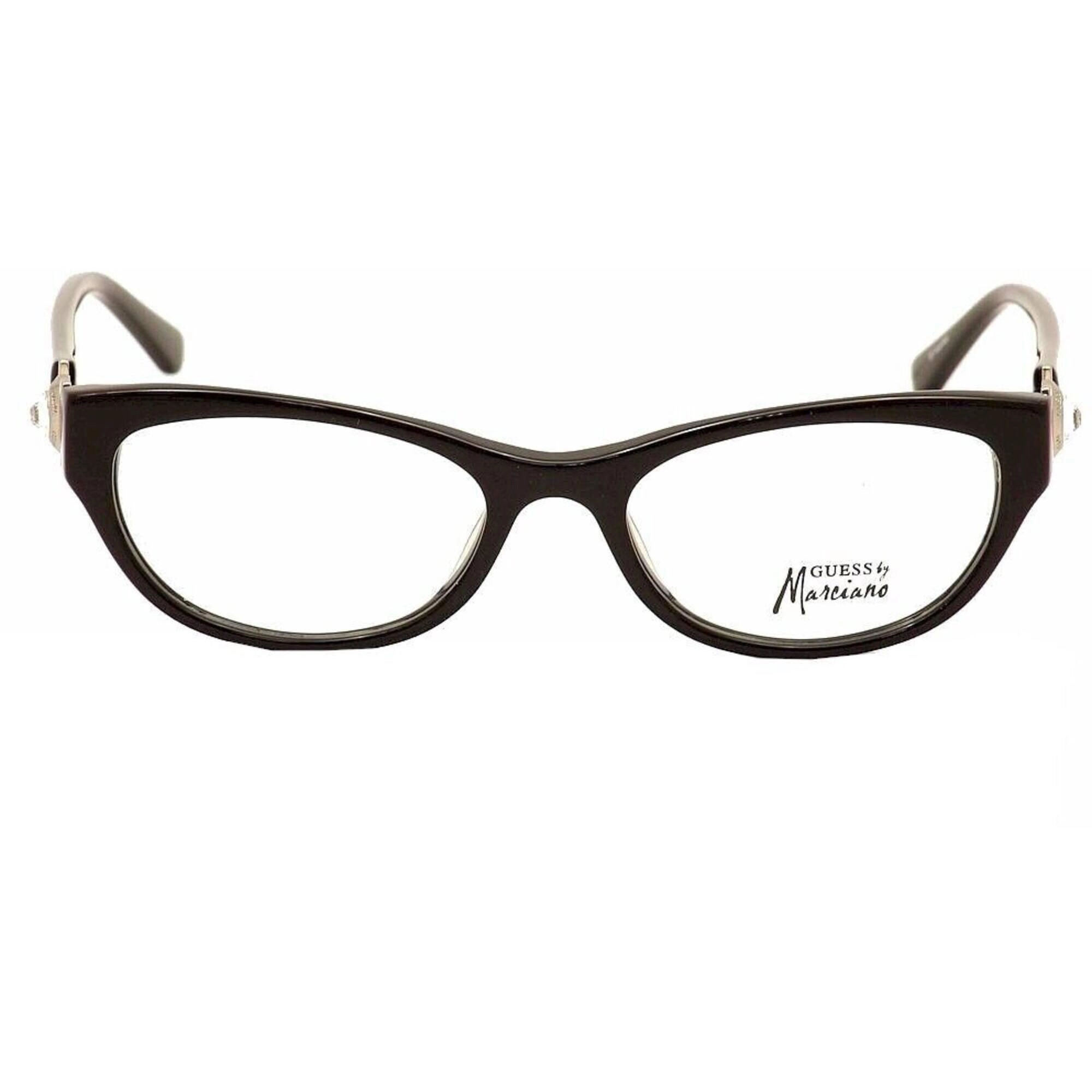 Guess By Marciano Women's Eyeglasses - Black Rectangular Frame | GM0196 0196 BLK
