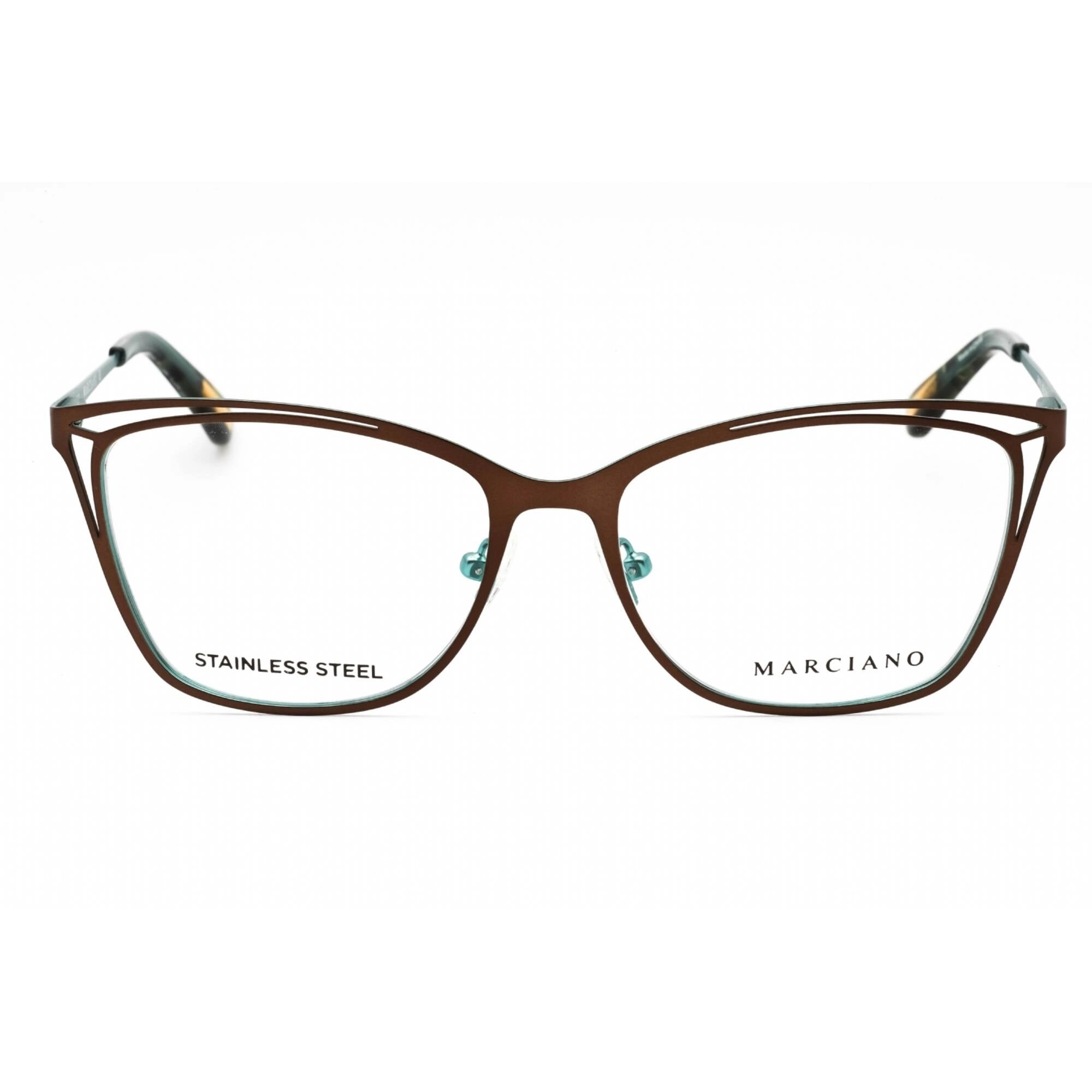 Guess By Marciano Women's Eyeglasses - Matte Dark Brown Cat Eye Frame | GM0310 049