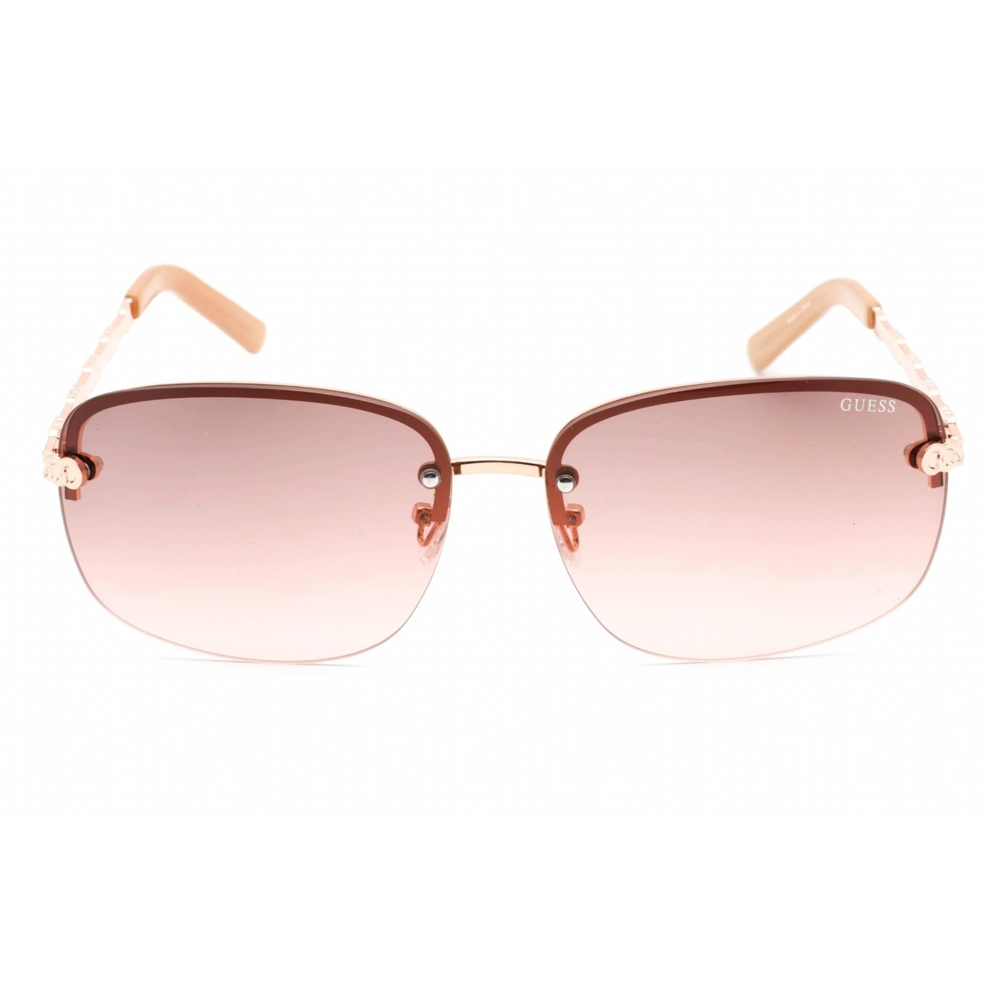 Guess Factory Women's Sunglasses - Aviator Frame Gradient Bordeaux Lens | GF0388 28T