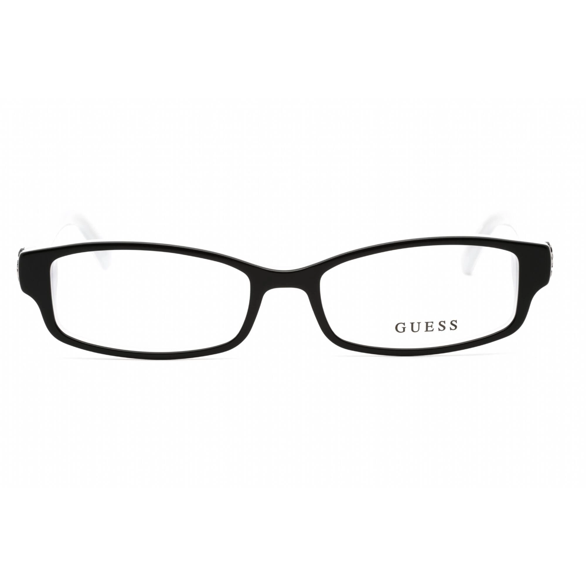 Guess Women's Eyeglasses - Black/Crystal Plastic Full Rim Rectangular | GU2526 003